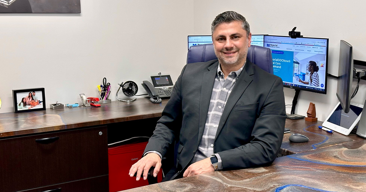 Bill Manzie, administrative director of telehealth at Memorial Healthcare System