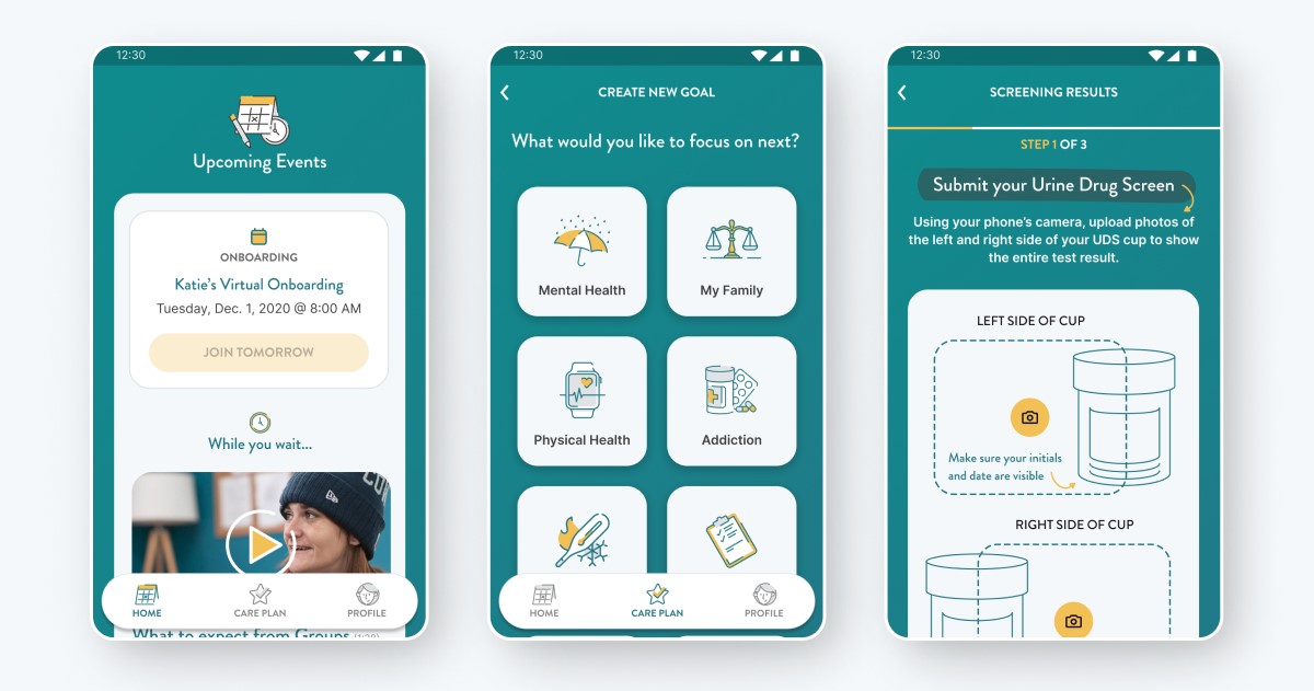 mobile app opioid addiction Groups