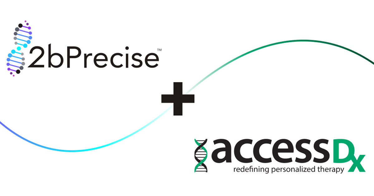 AccessDX and 2bPrecise logos