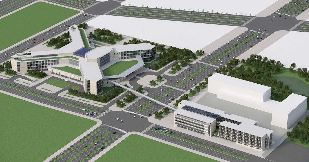 Artist's impression of the 7.2-hectare NTHU Taoyuan Medical and Educational R&D Park