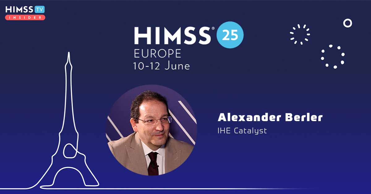 Alexander Berler, IHE Catalyst_HIMSS25 Europe