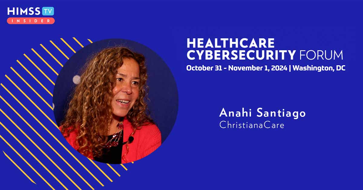 Anahi Santiago at ChristianaCare_Healthcare Cybersecurity Forum 2024