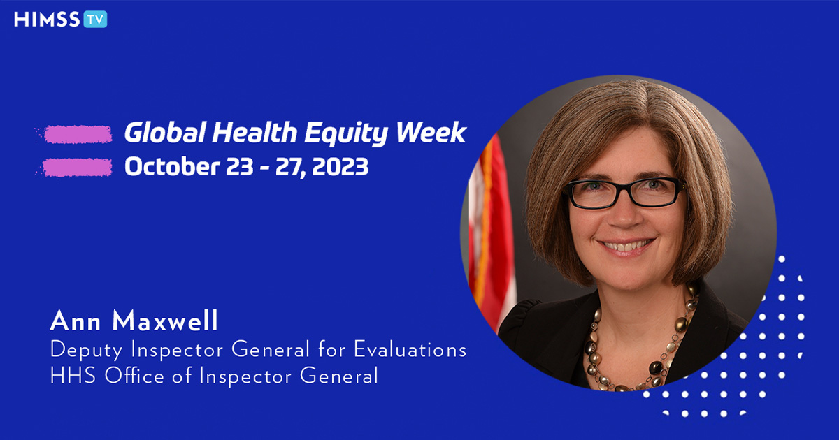 Ann Maxwell, deputy inspector general for evaluations at the U.S. Department of Health and Human Services Office of Inspector General.
