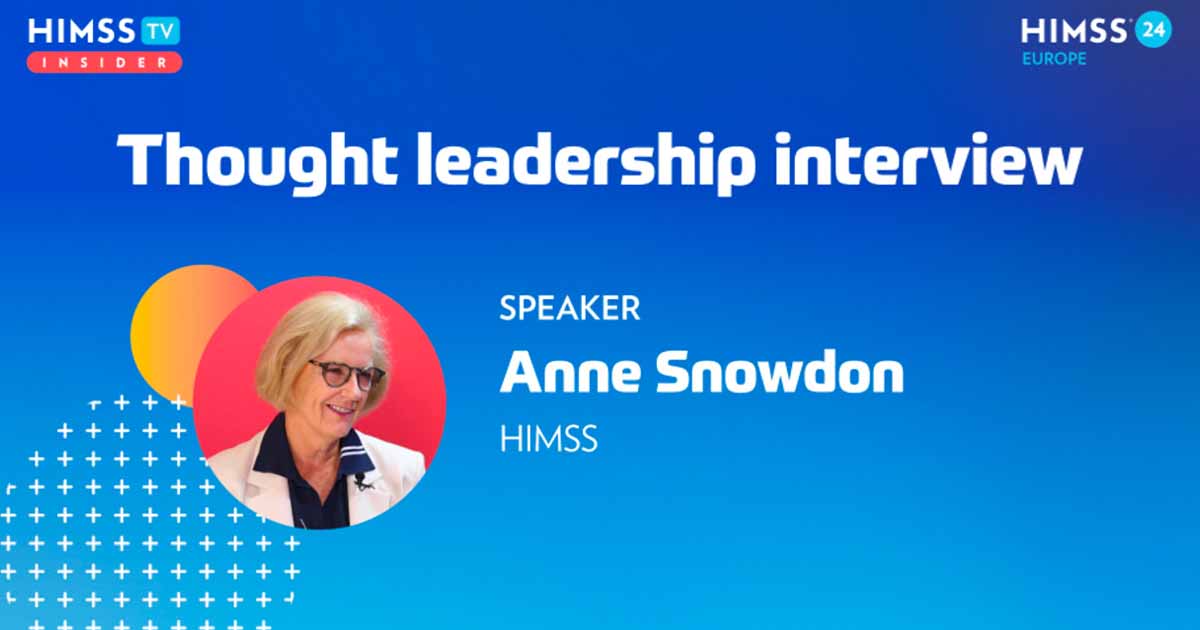Anne Snowdon at HIMSS_HIMSS24 Europe