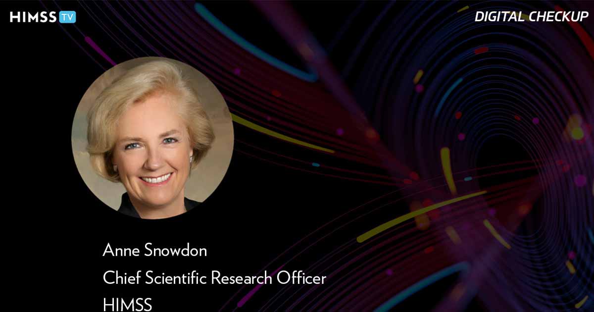 Anne Snowdon at HIMSS_Digital transformation abstract concept art Photo by Vertigo3d/iStock/Getty Images Plus