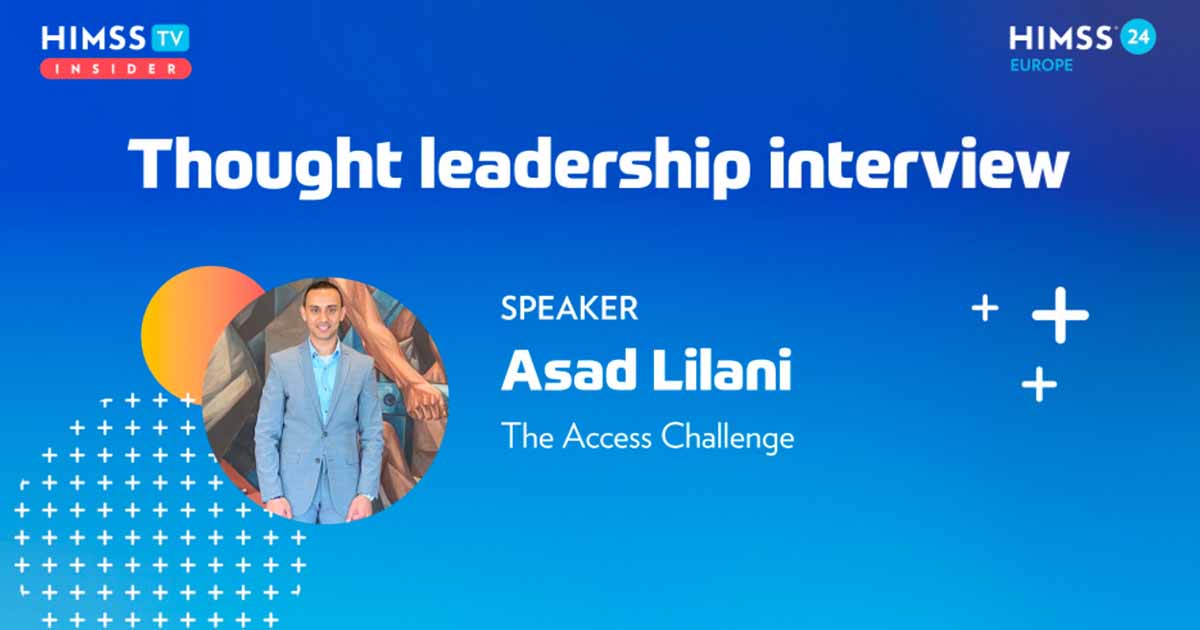 Asad Lilani at the Access Challenge_HIMSS24 Europe
