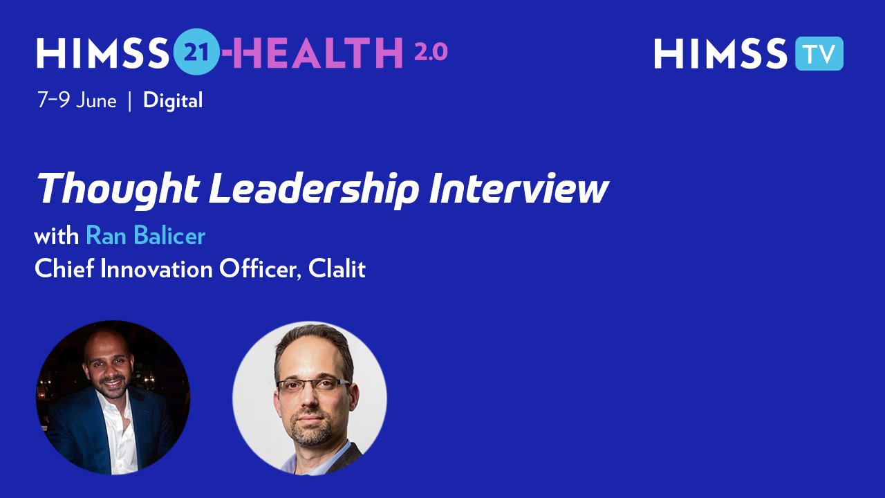 Ran Balicer, chief innovation officer of Clalit Health Services