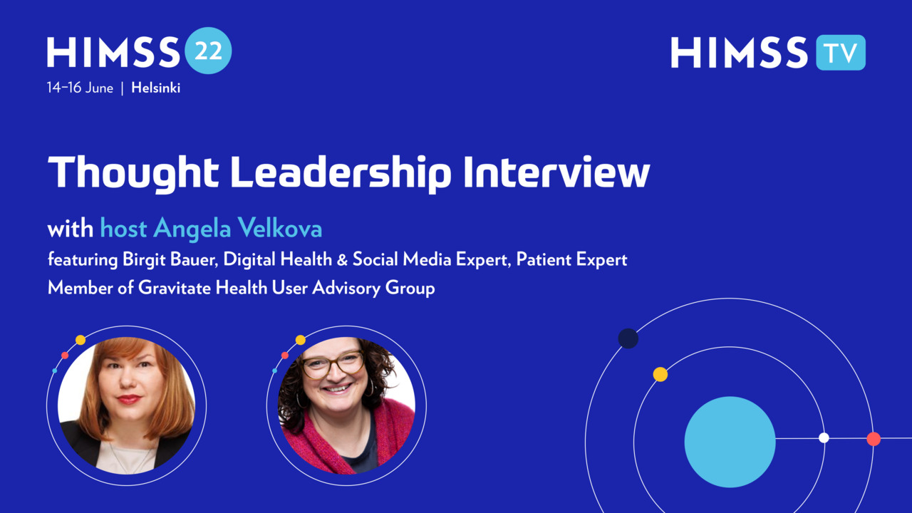 Birgit Bauer, an expert on digital health and Angela Velkova