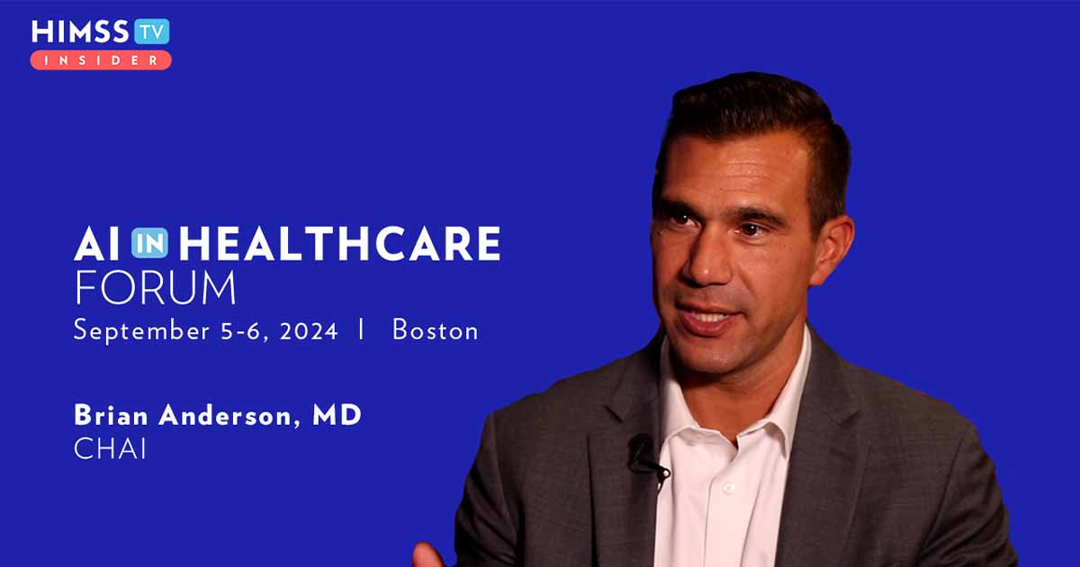 Dr. Brian Anderson at CHAI_AI in Healthcare Forum 2024