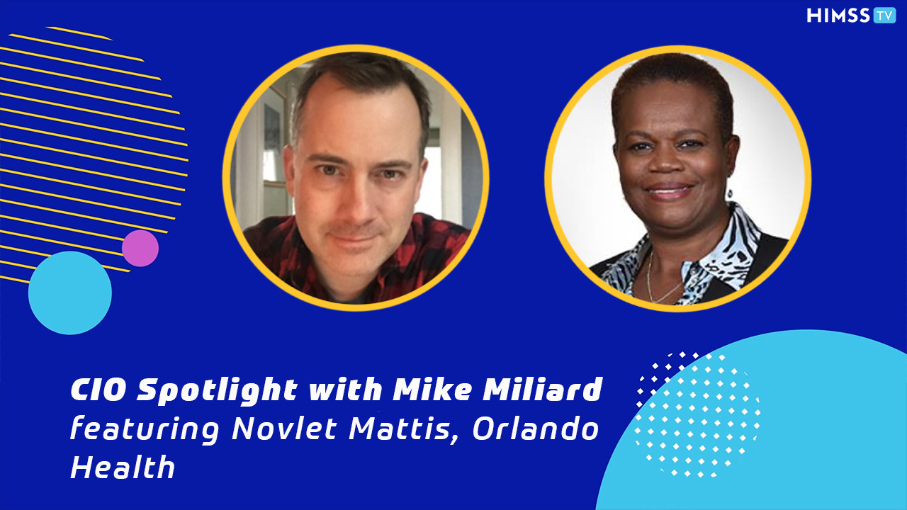 Orlando Health's Novlet Palmer Mattis and Mike Miliard