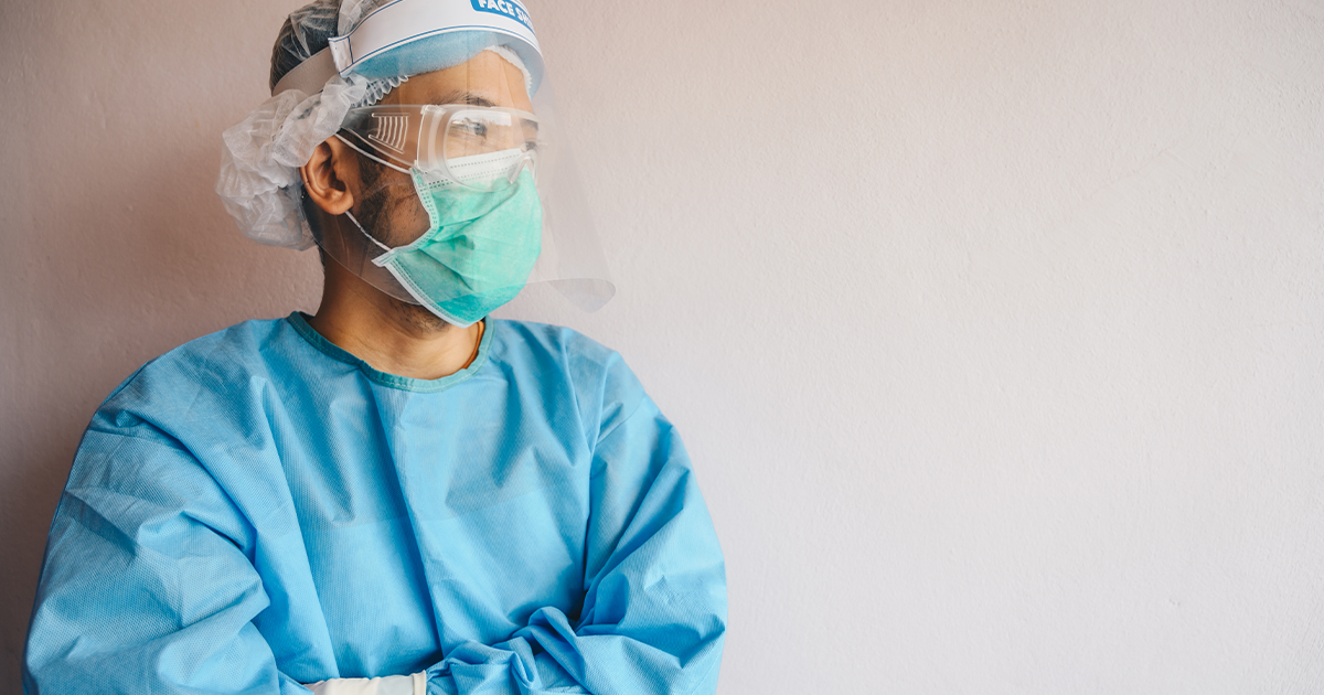 Doctor wearing PPE