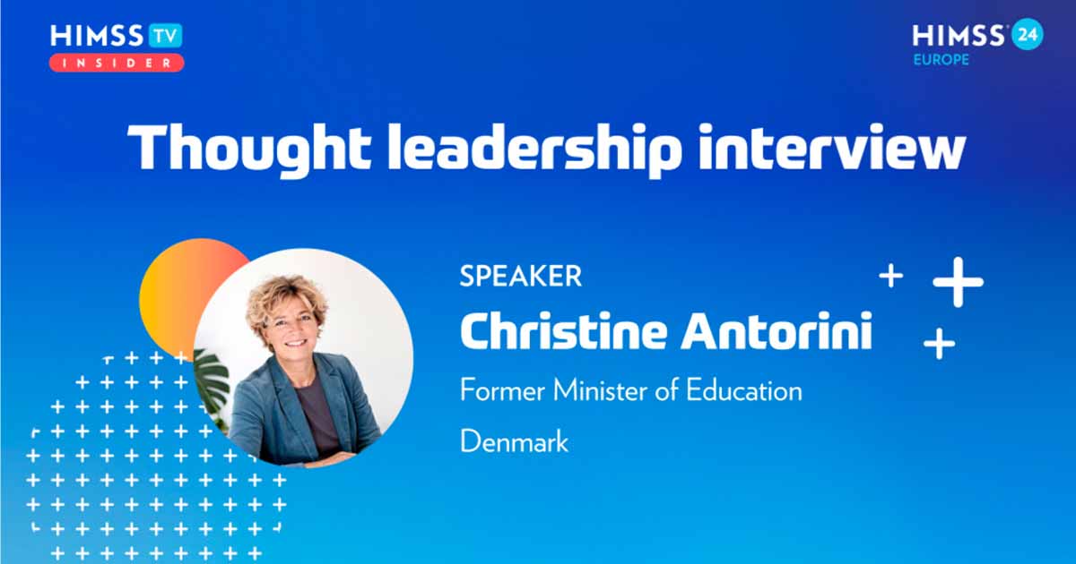 Christine Antorini, former minister of education for Denmark