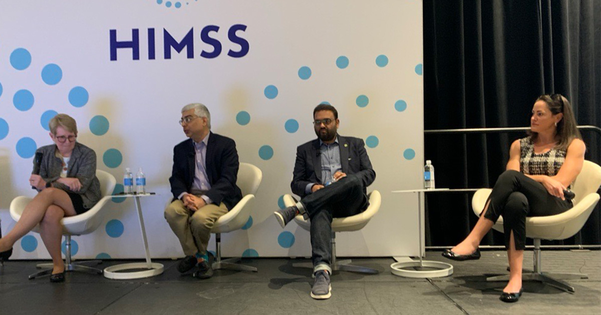 Digital health panel speaking at HIMSS24