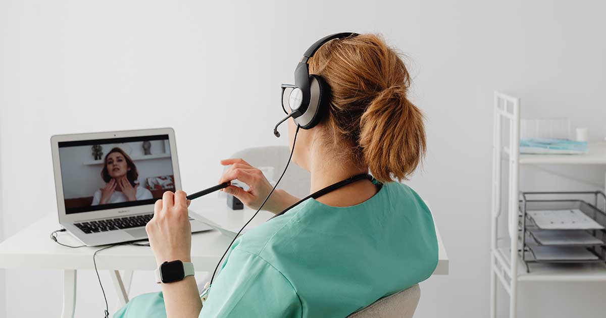 Doctor-Patient telehealth voice recognition EHR