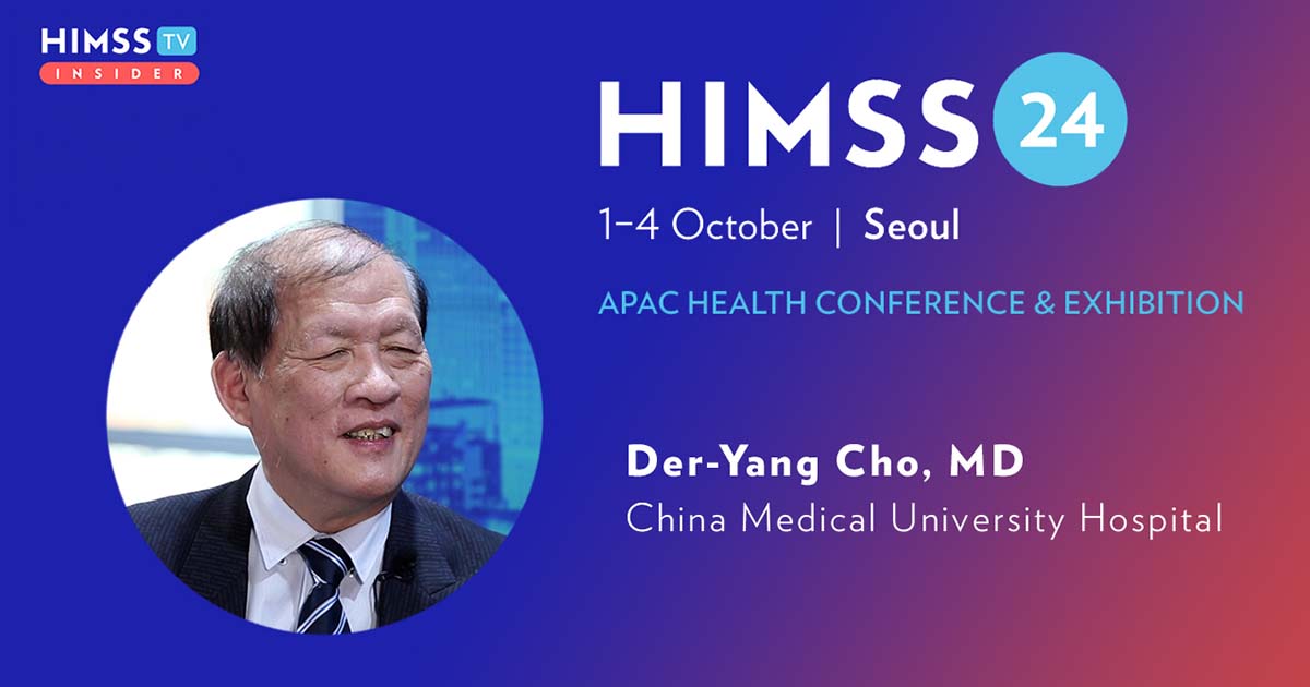 Dr Der-Yang Cho at China Medical University Hospital_HIMSS24 APAC