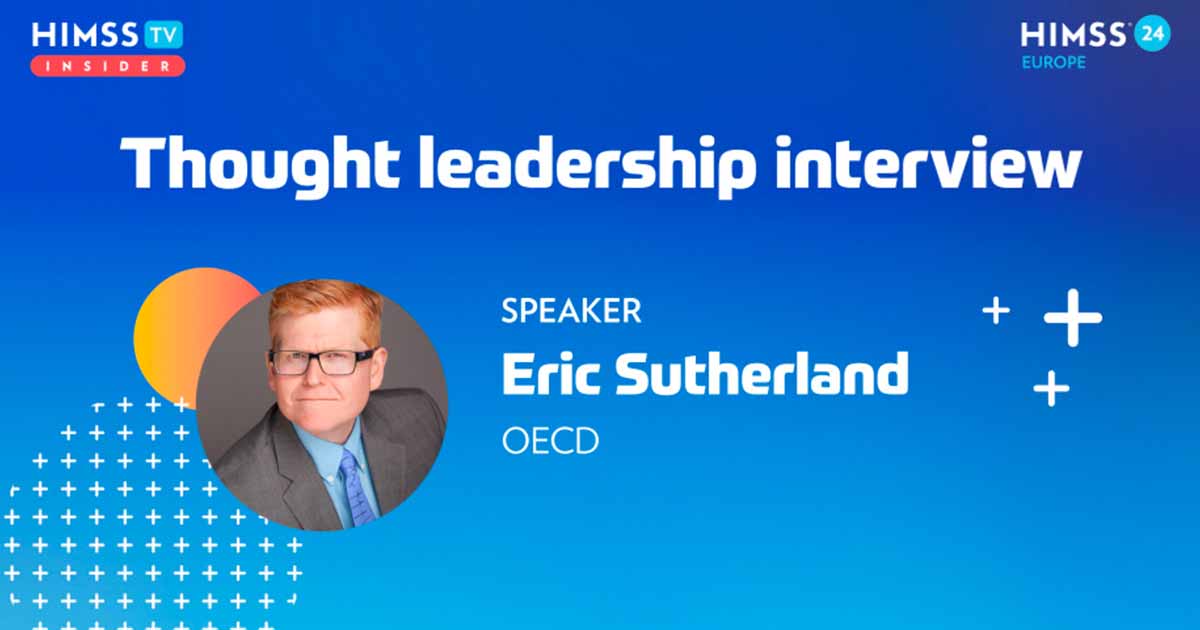 Eric Sutherland at OECD_HIMSS24 Europe