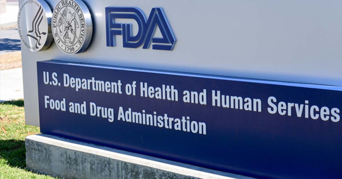 FDA sign, outside
