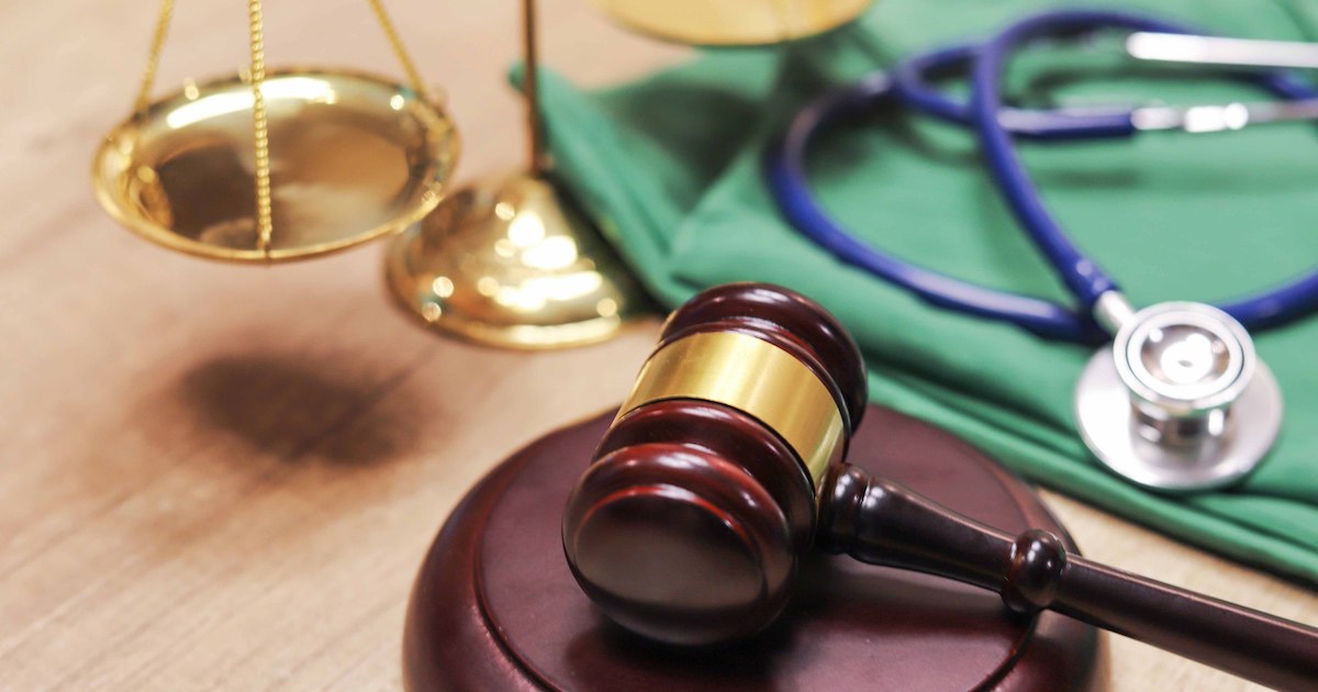 Gavel and stethoscope