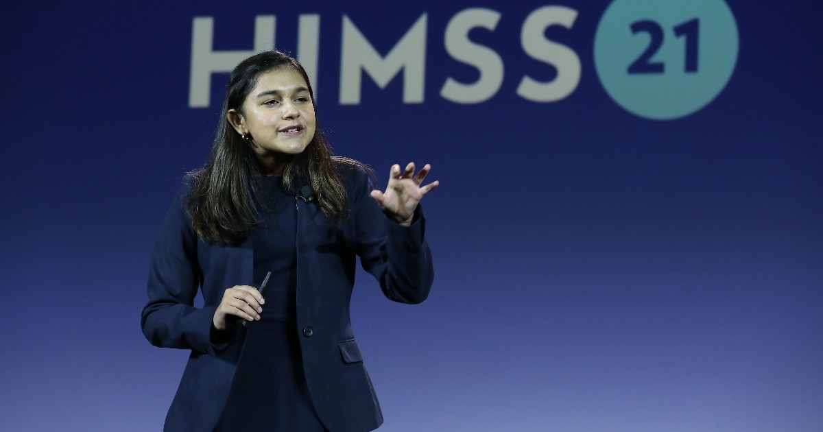 Gitanjali Rao speaking at HIMSS21