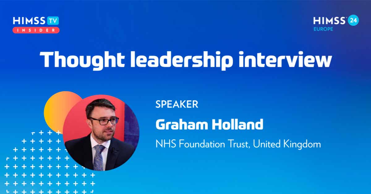 Graham Holland at the Liverpool Heart & Chest Hospital NHS Foundation Trust_HIMSS24 Europe