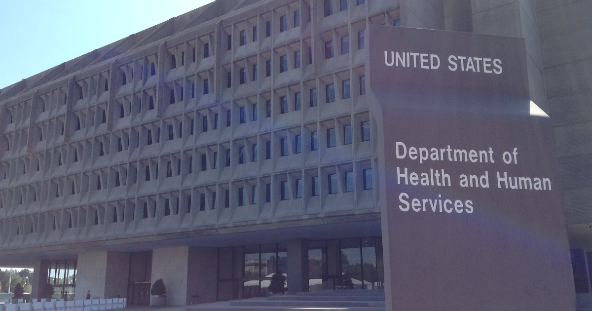 The U.S. Department of Health and Human Services building