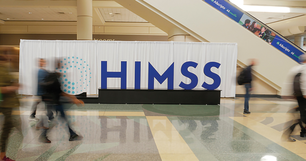 Attendees at HIMSS