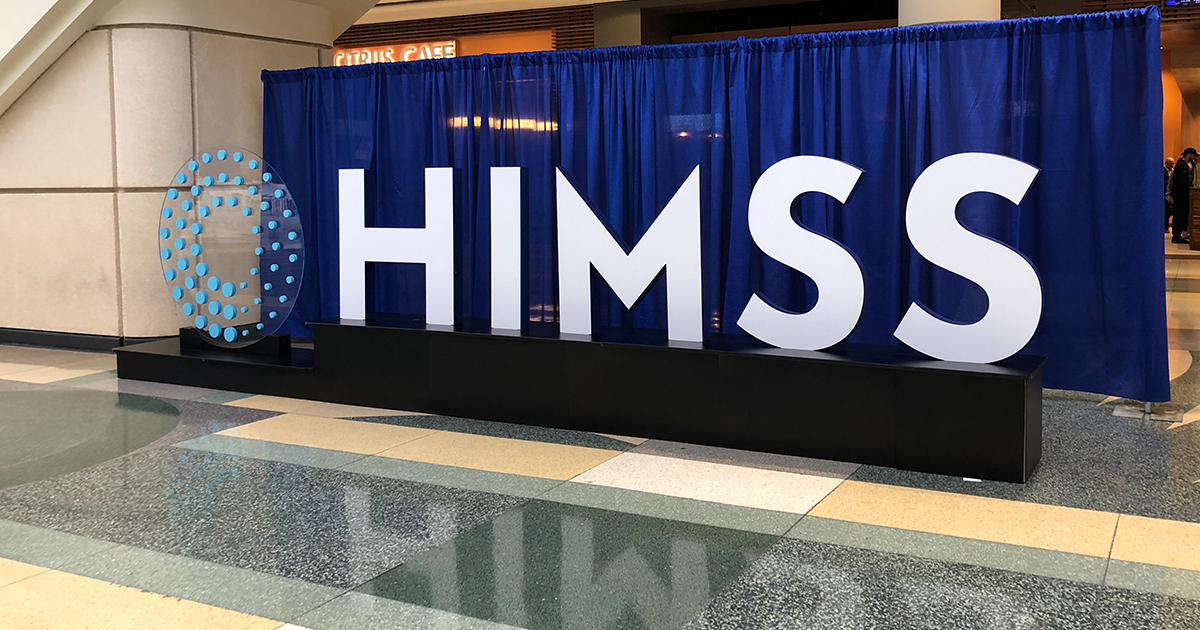 HIMSS display sign