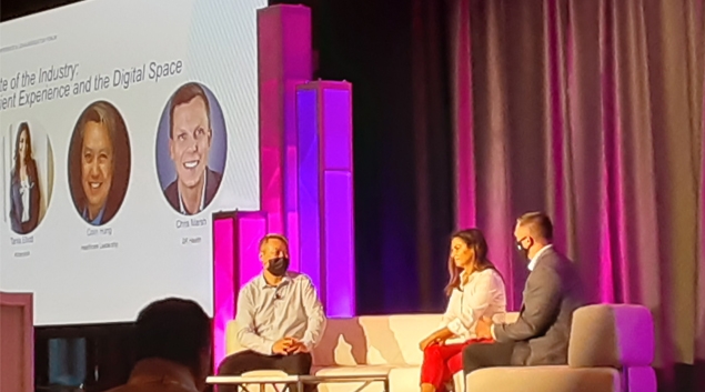Colin Hung, cofounder and editor of Healthcare Leadership, Tania Elliott, chief medical officer for virtual care, clinical and network services at Ascension, and Chris Marsh, vice president of engineering at SR Health, took to the HIMSS21
