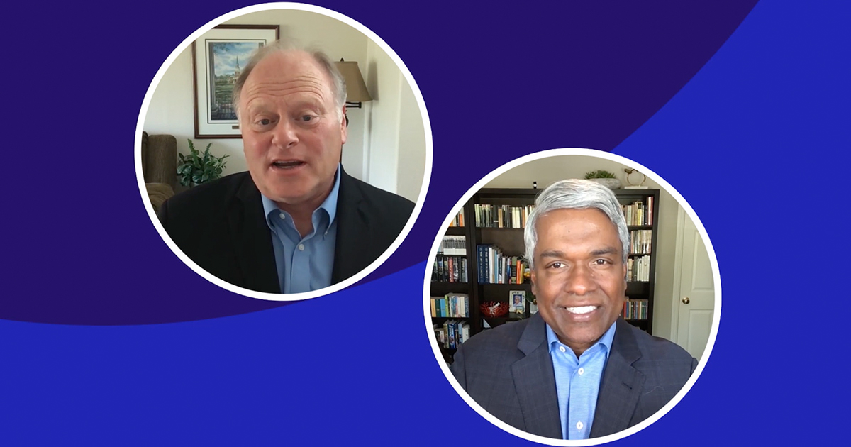 HIMSS CEO Hal Wolf and Google Cloud CEO Thomas Kurian