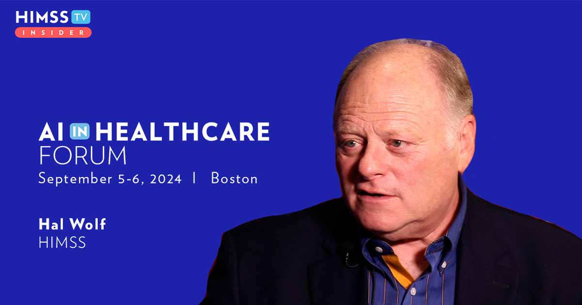Hal Wolf at HIMSS_AI in Healthcare Forum 2024