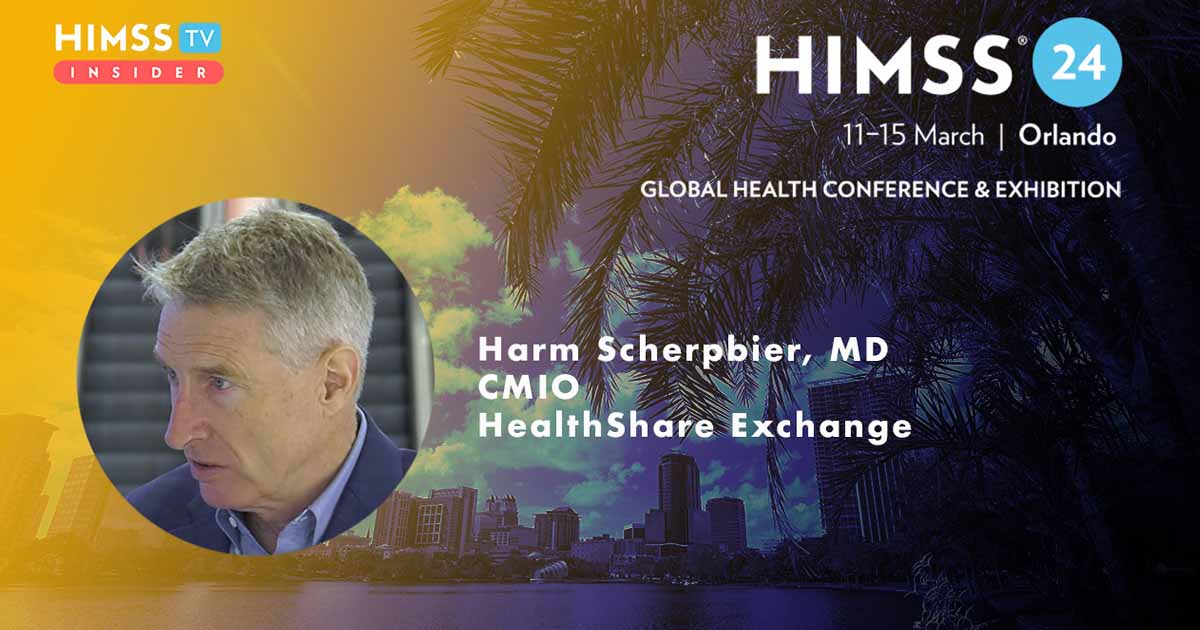 Dr. Harm Scherpbier at HealthShare Exchange_Palm trees and skyscrapers in Orlando Photo by Gabriele Maltinti/iStock/Getty Images Plus