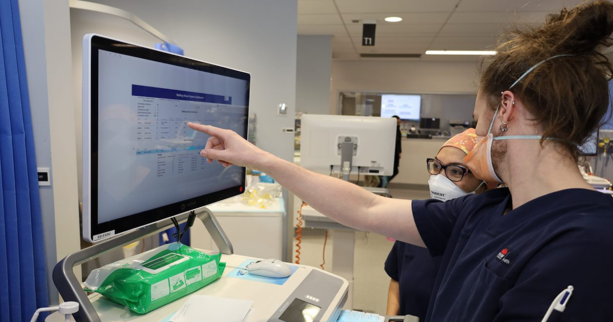 Westmead Hospital staff using the sepsis dashboard