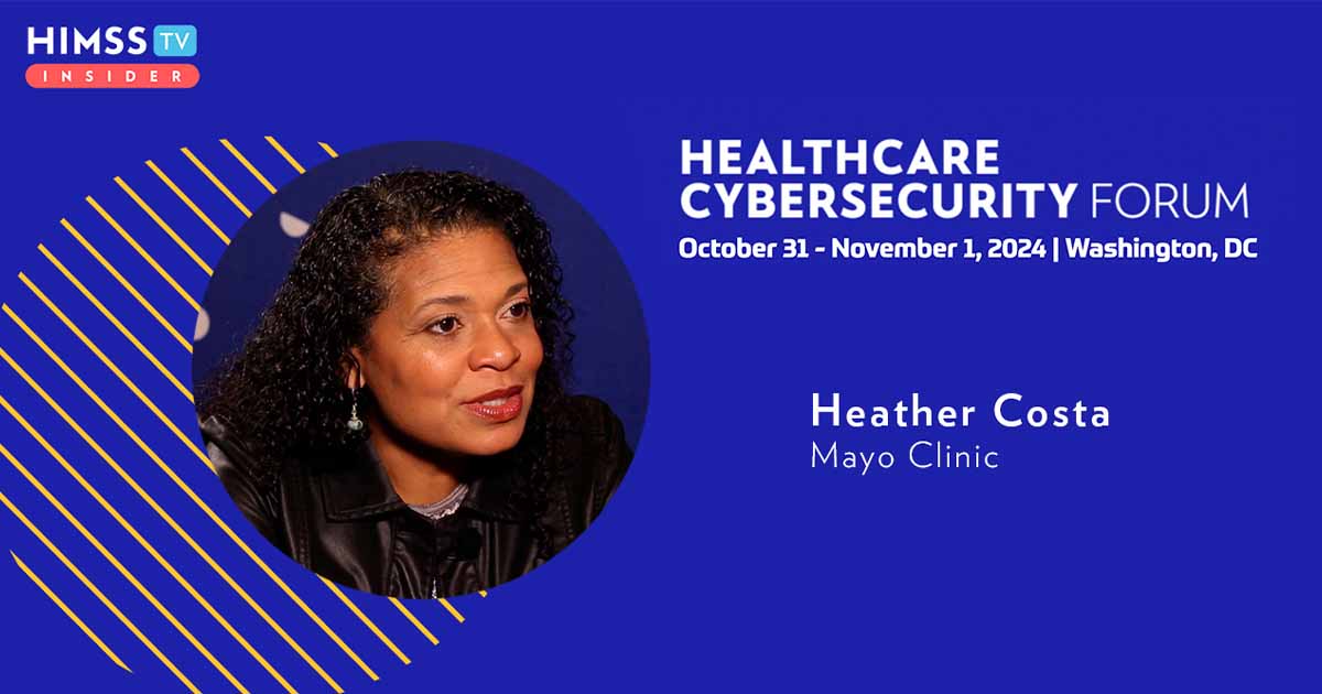 Heather Costa at the Mayo Clinic_Healthcare Cybersecurity Forum 2024