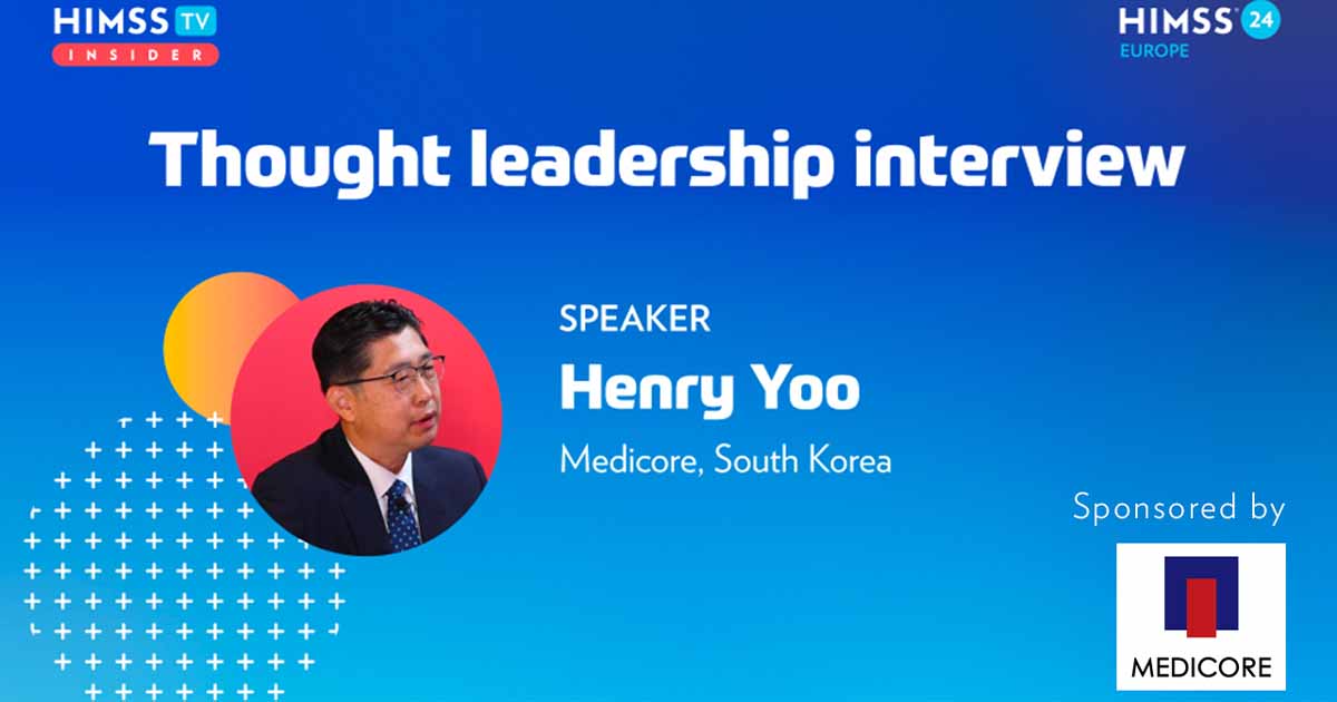 Henry Yoo at Medicore_HIMSS24 Europe