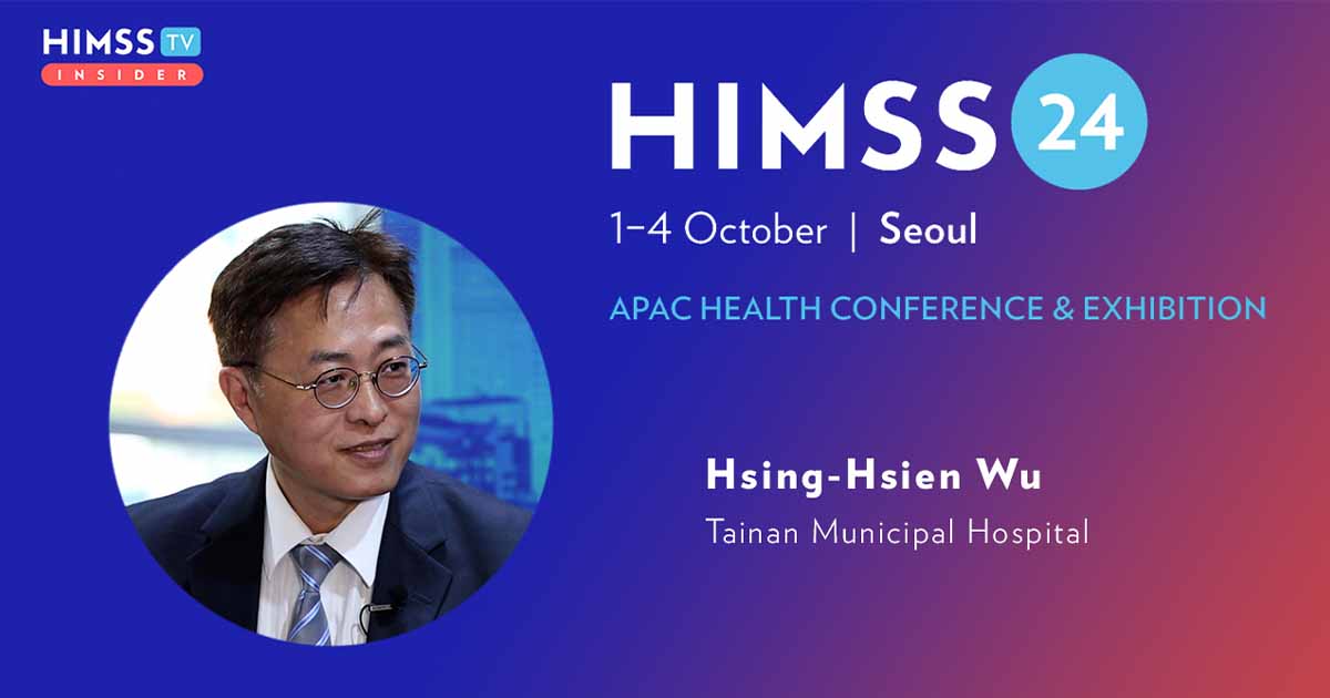 Dr Hsing-Hsien Wu at Tainan Municipal Hospital_HIMSS24 APAC