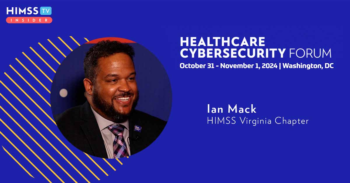 Ian Mack at the University of Virginia_Healthcare Cybersecurity Forum 2024