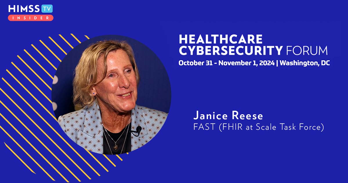 Janice Reese at FAST_Healthcare Cybersecurity Forum 2024