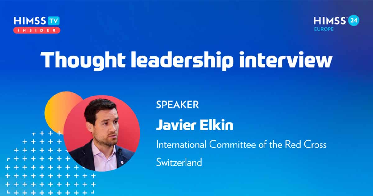 Javier Elkin at the International Committee of the Red Cross_HIMSS24 Europe