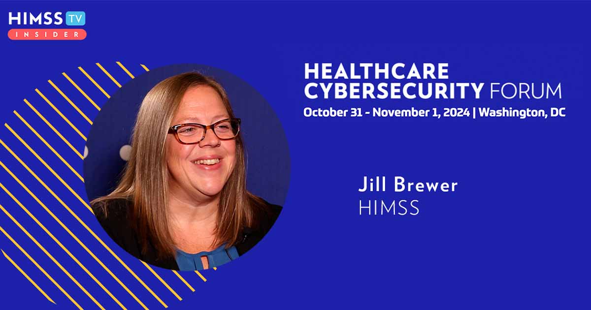 Jill Brewer at HIMSS_Healthcare Cybersecurity Forum 2024