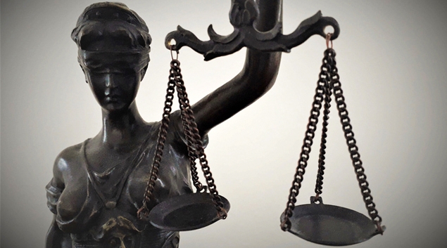 Statue holding the scales of justice