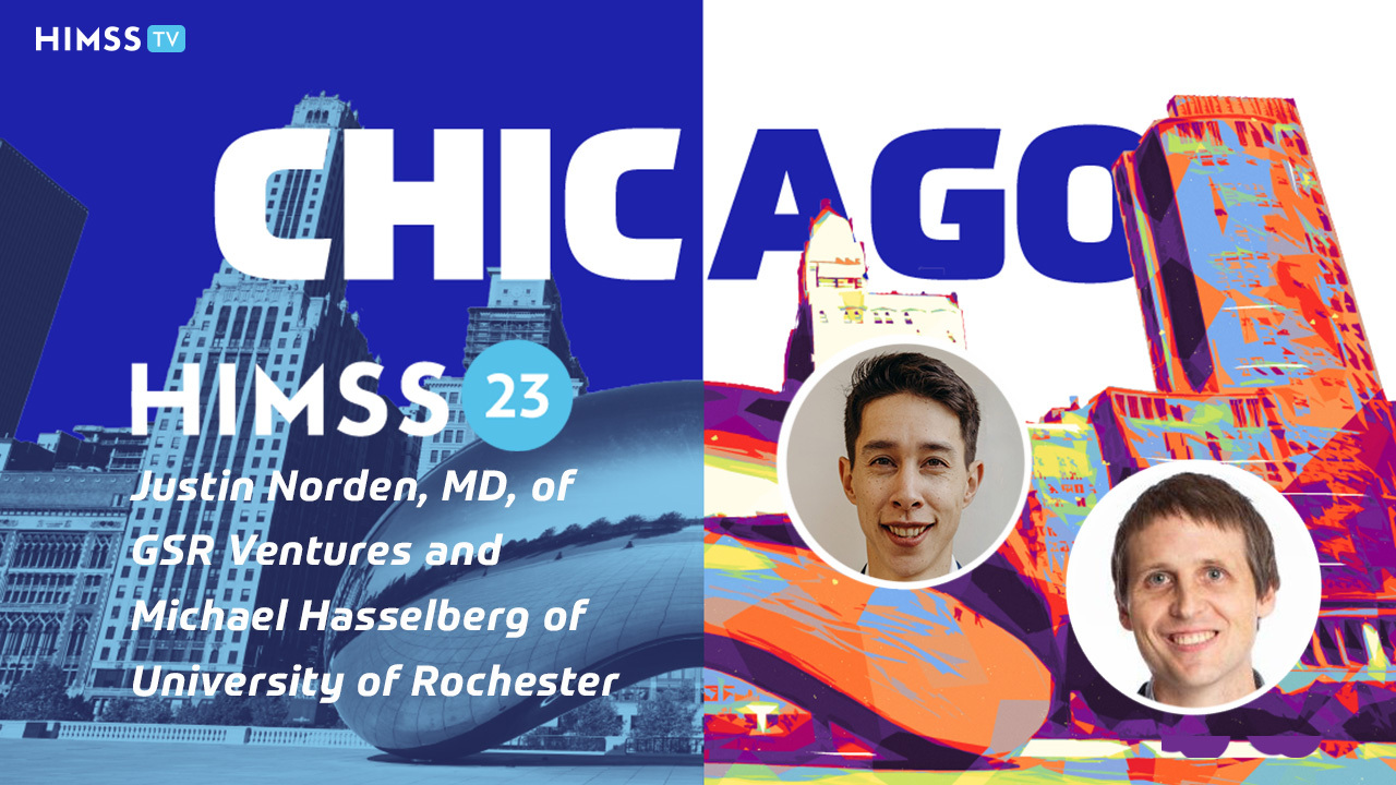 Michael Hasselberg, the health systems's chief digital health officer, and Dr. Justin Norden, a partner at the venture company.
