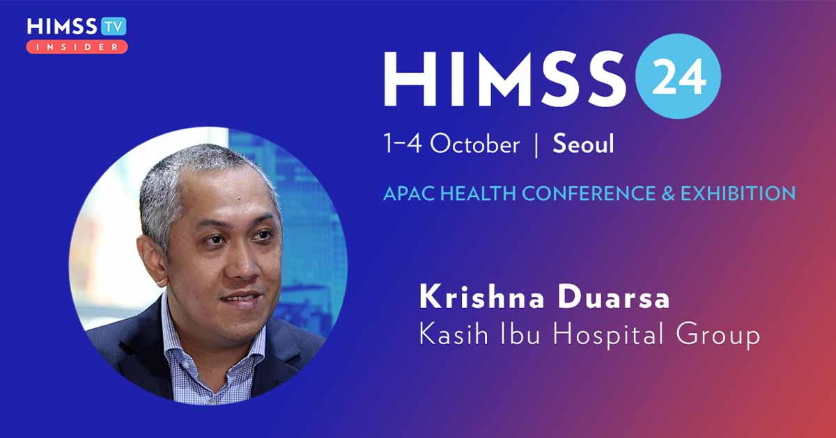 Krishna Duarsa at the Kasih Ibu Hospital Group_HIMSS24 APAC