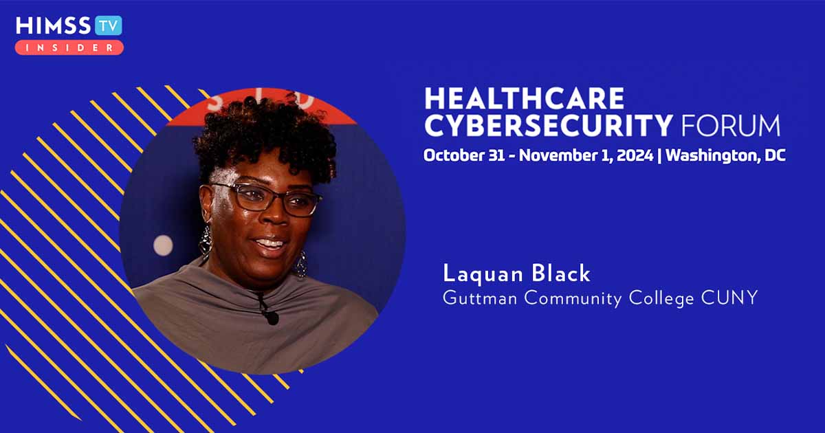 Laquan Black at Guttman Community College CUNY_Healthcare Cybersecurity Forum 2024
