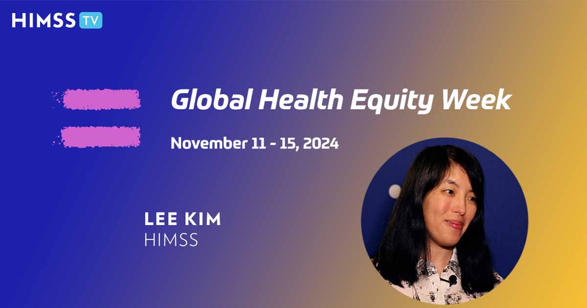 Lee Kim at HIMSS_Global Health Equity Week 2024