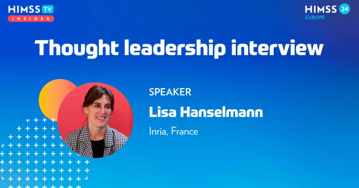 Lisa Hanselmann at Inria_HIMSS24 Europe