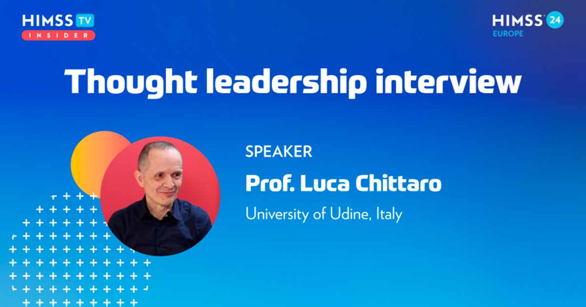Luca Chittaro at University of Udine_HIMSS24 Europe