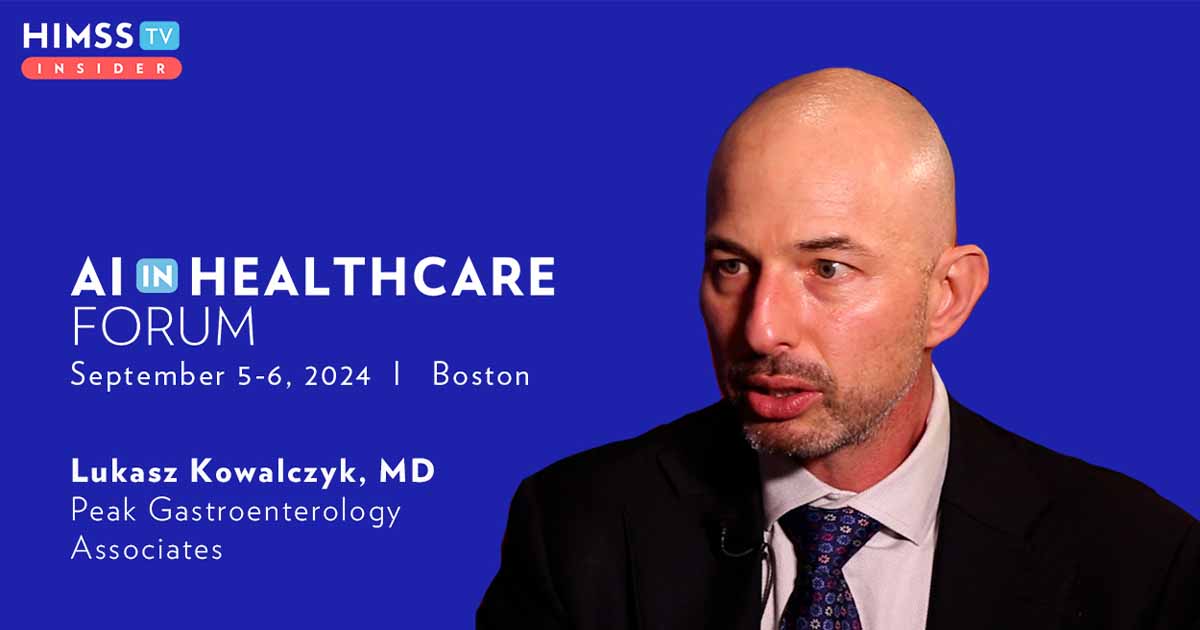 Dr. Lukasz Kowalczyk at Peak Gastroenterology Associates_AI in Healthcare Forum 2024