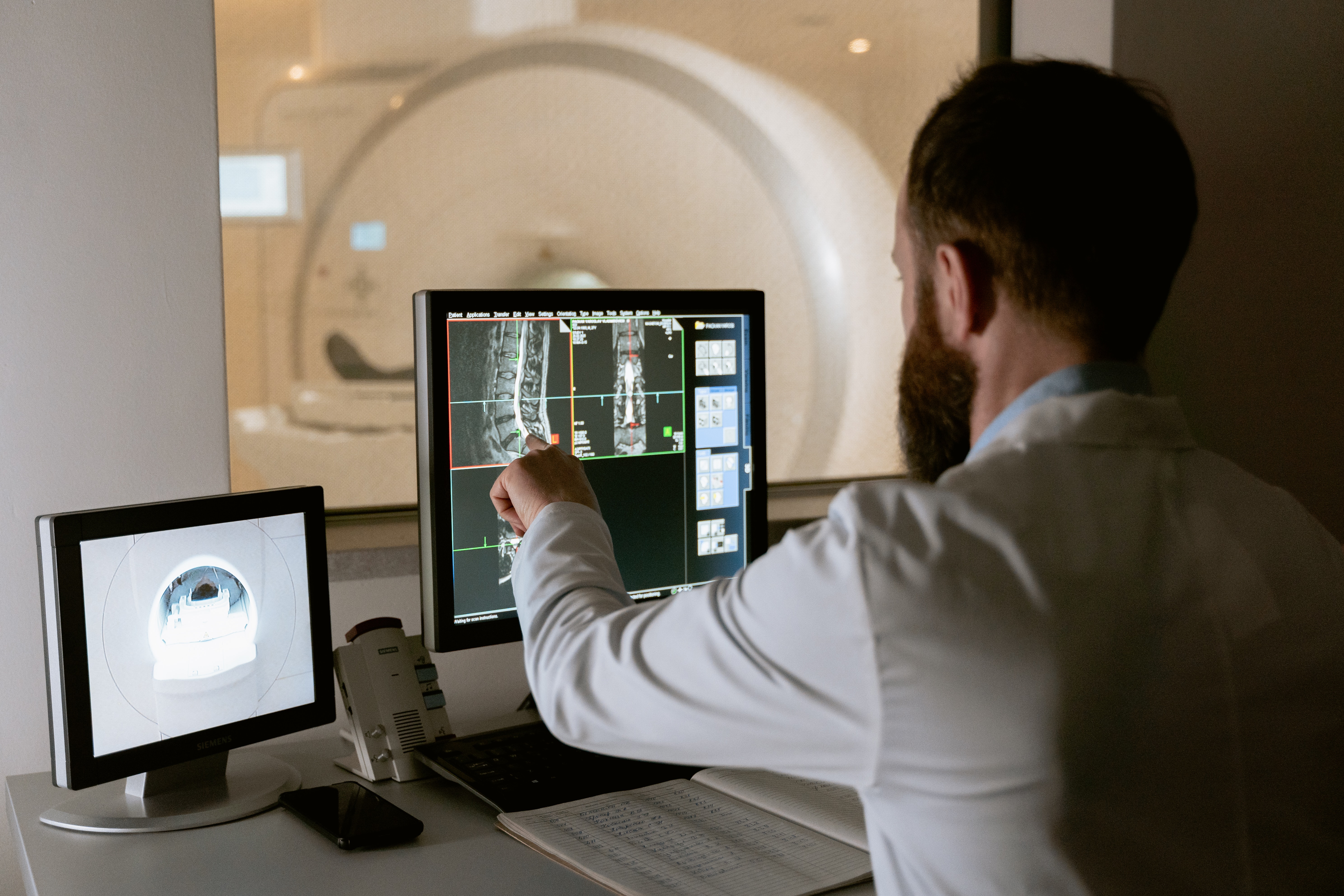 An MRI on screen