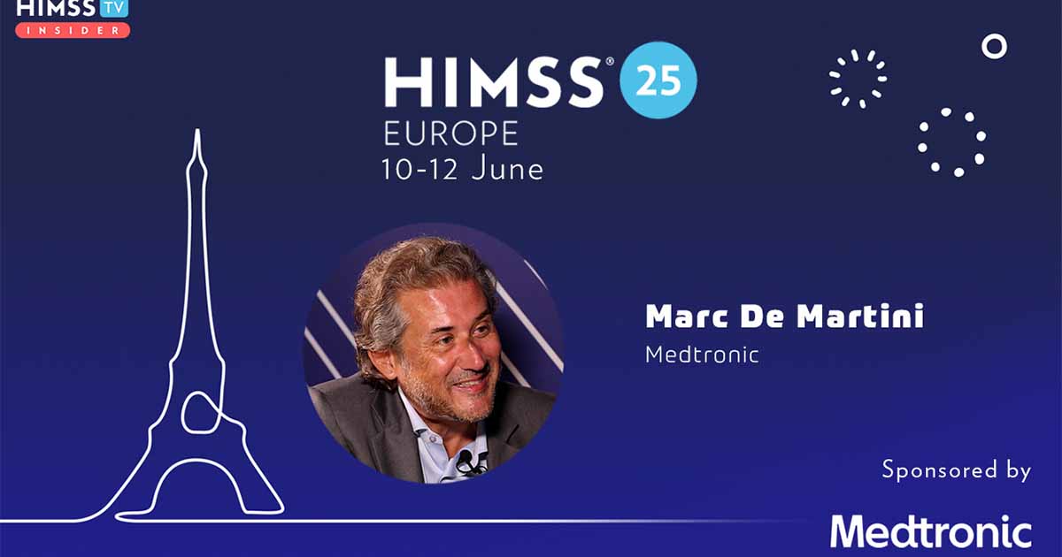Marc De Martini, Medtronic Europe_Sponsored video_HIMSS25 Europe