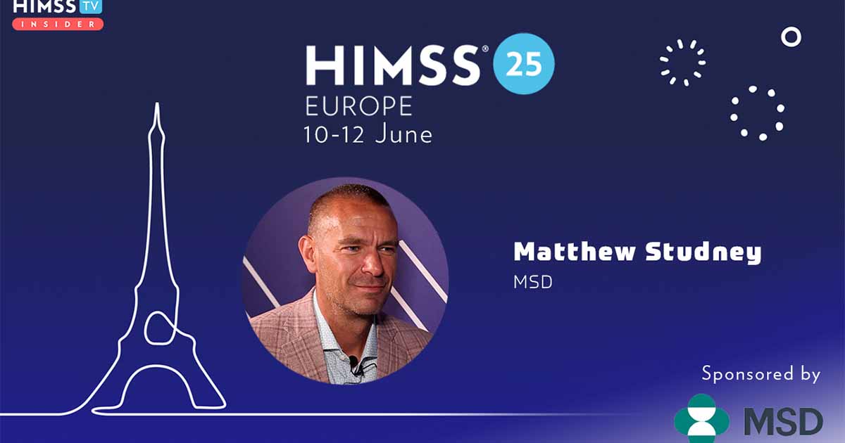 Matt Studney, MSD_Sponsored video_HIMSS25 Europe